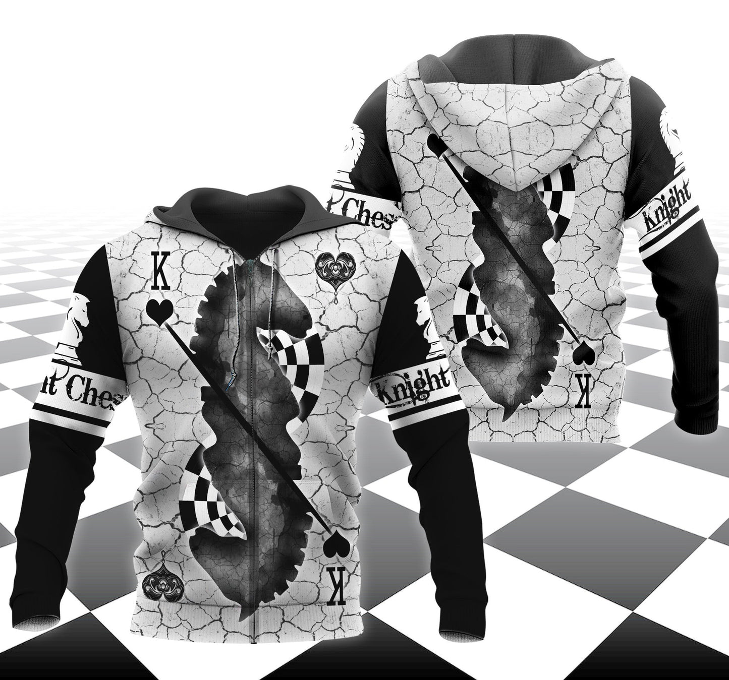 Knight Chess Poker All Over Printed Unisex Shirt