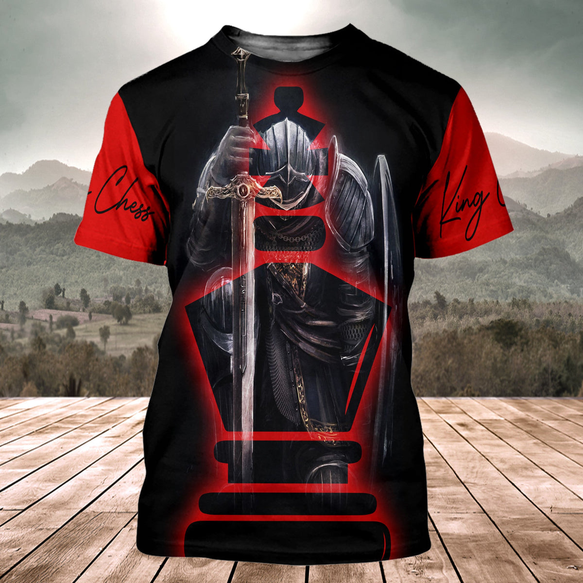 King Chess Knight All Over Printed Unisex Shirt