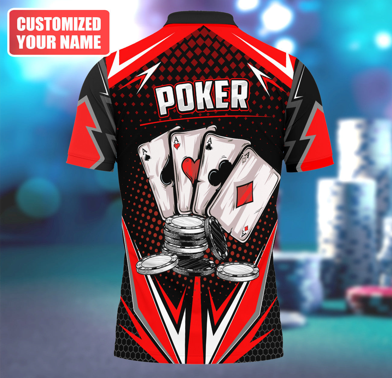 Personalized Name Poker Q23 All Over Printed Unisex Shirt