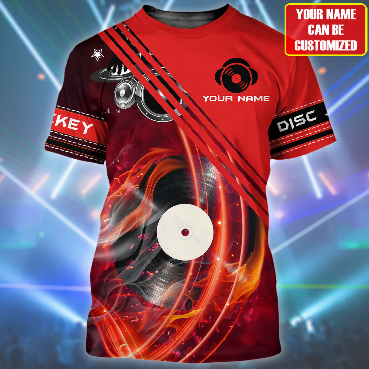 Personalized Name DJ Disc Jockey Q44 All Over Printed Unisex Shirt