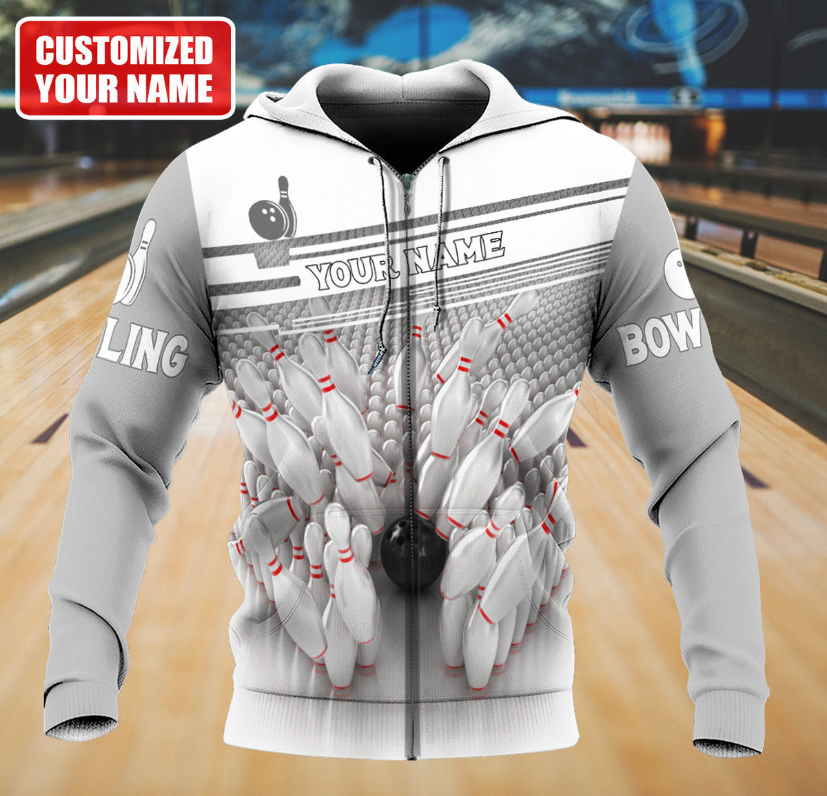 Personalized Name Bowling Q71 All Over Printed Unisex Shirt