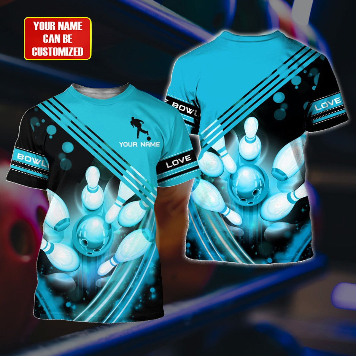 Personalized Name Bowling Q78 All Over Printed Unisex Shirt