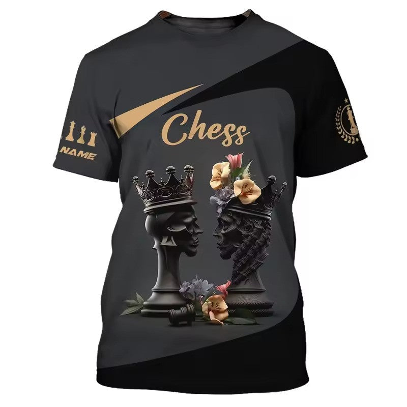 Personalized Chess 3D Full Printing Set , Chess Shirt , Set , Zipper Polo, Hoodie , Short , Polo , hawaii V12