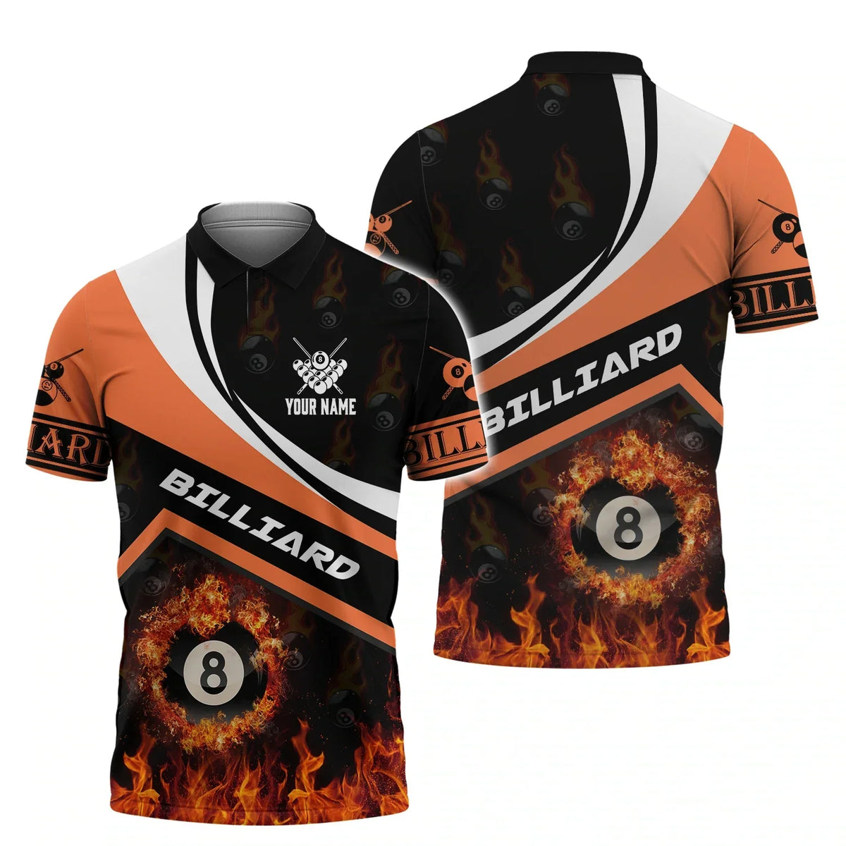 Personalized Name Billiard AK34 All Over Printed Unisex Shirt