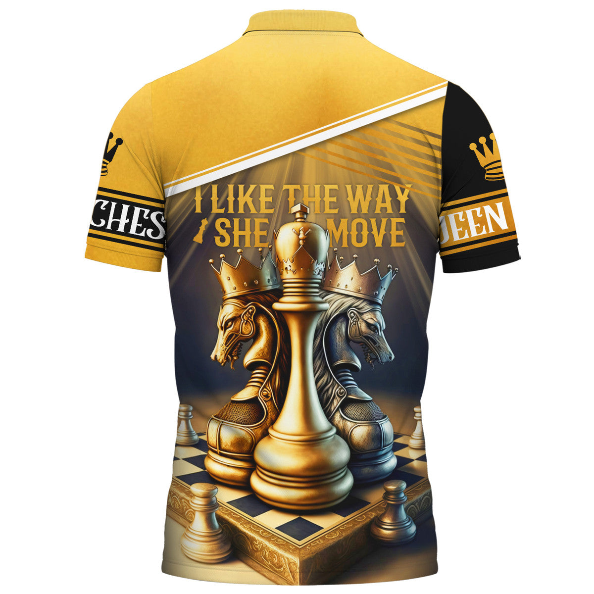 Personalized Name Queen Chess Move All Over Printed Unisex Shirt Q230214