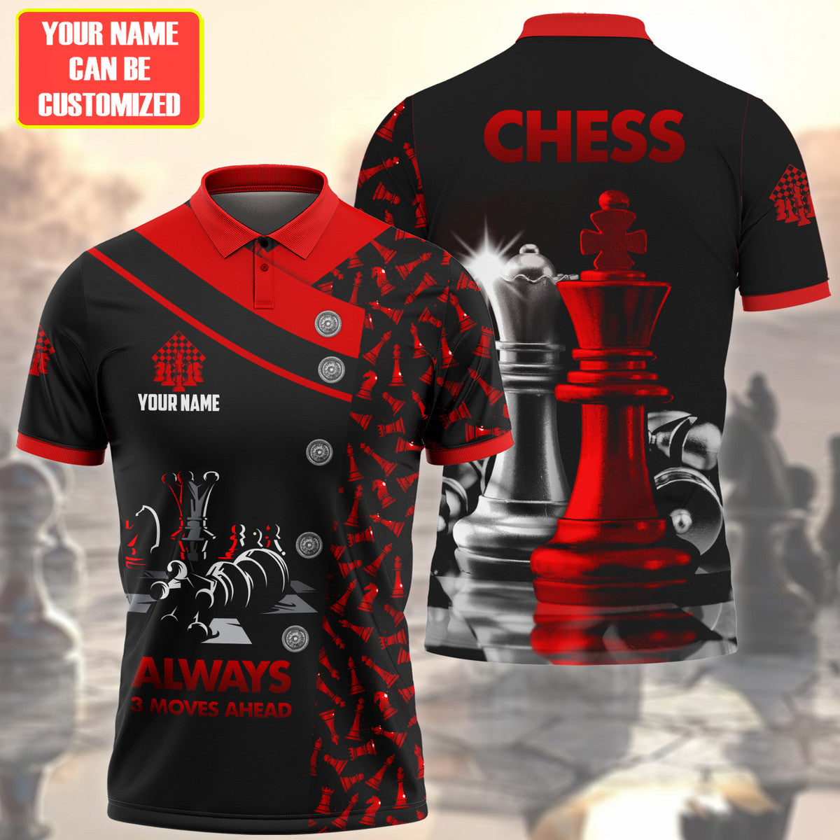 Personalized Name Chess Q29 All Over Printed Unisex Shirt Q200406