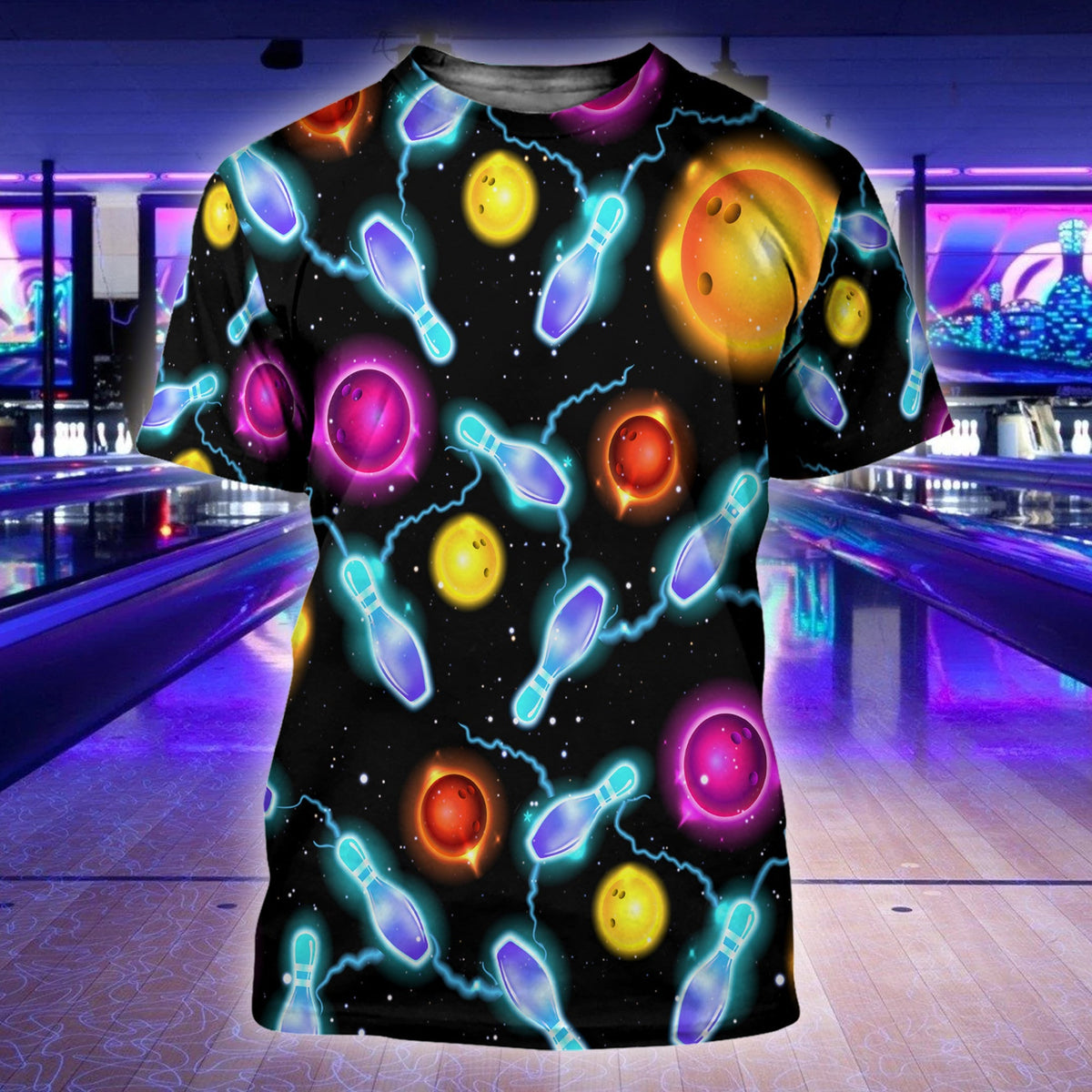 Bowling Art All Over Printed Unisex Shirt