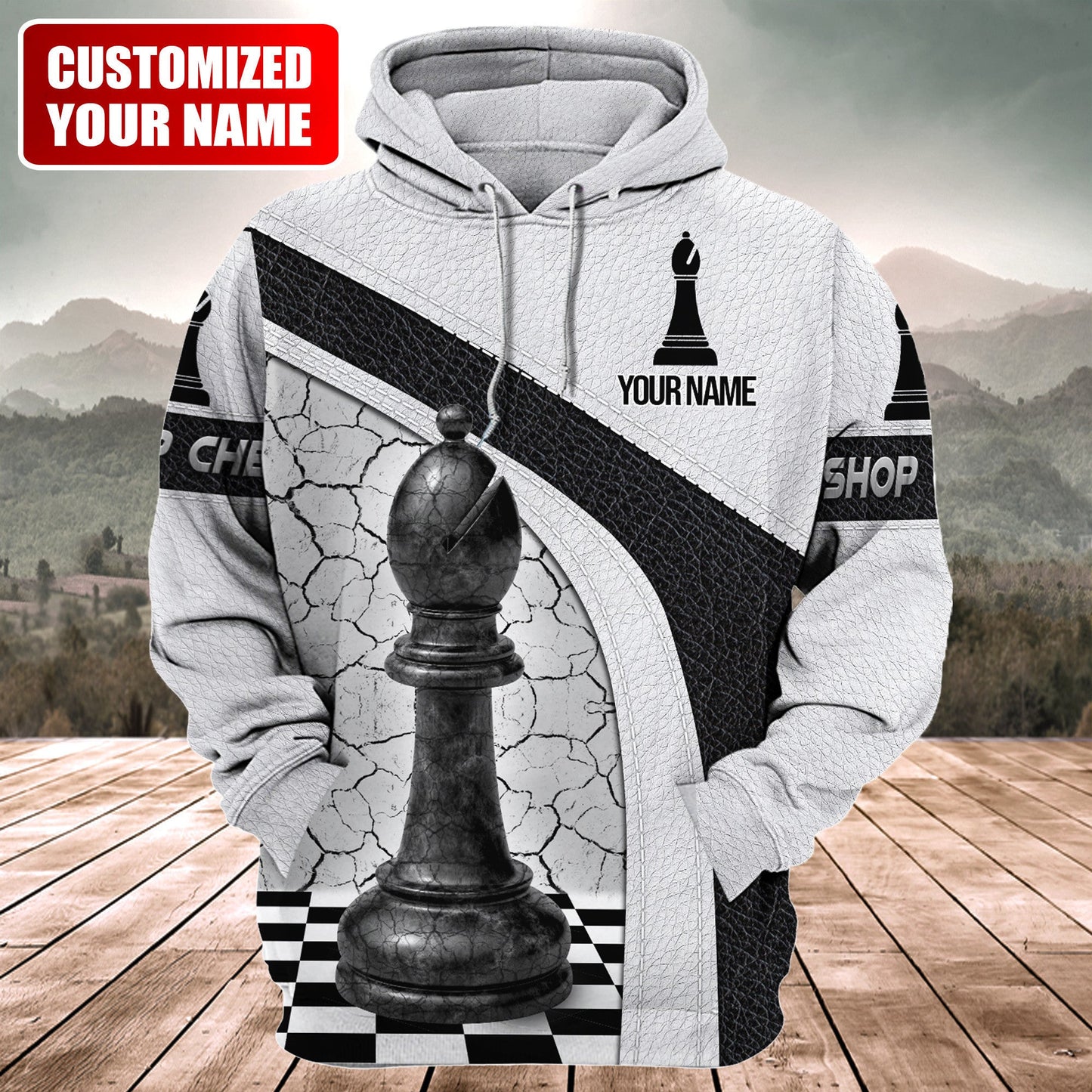 Bishop Chess All Over Printed Unisex Shirt