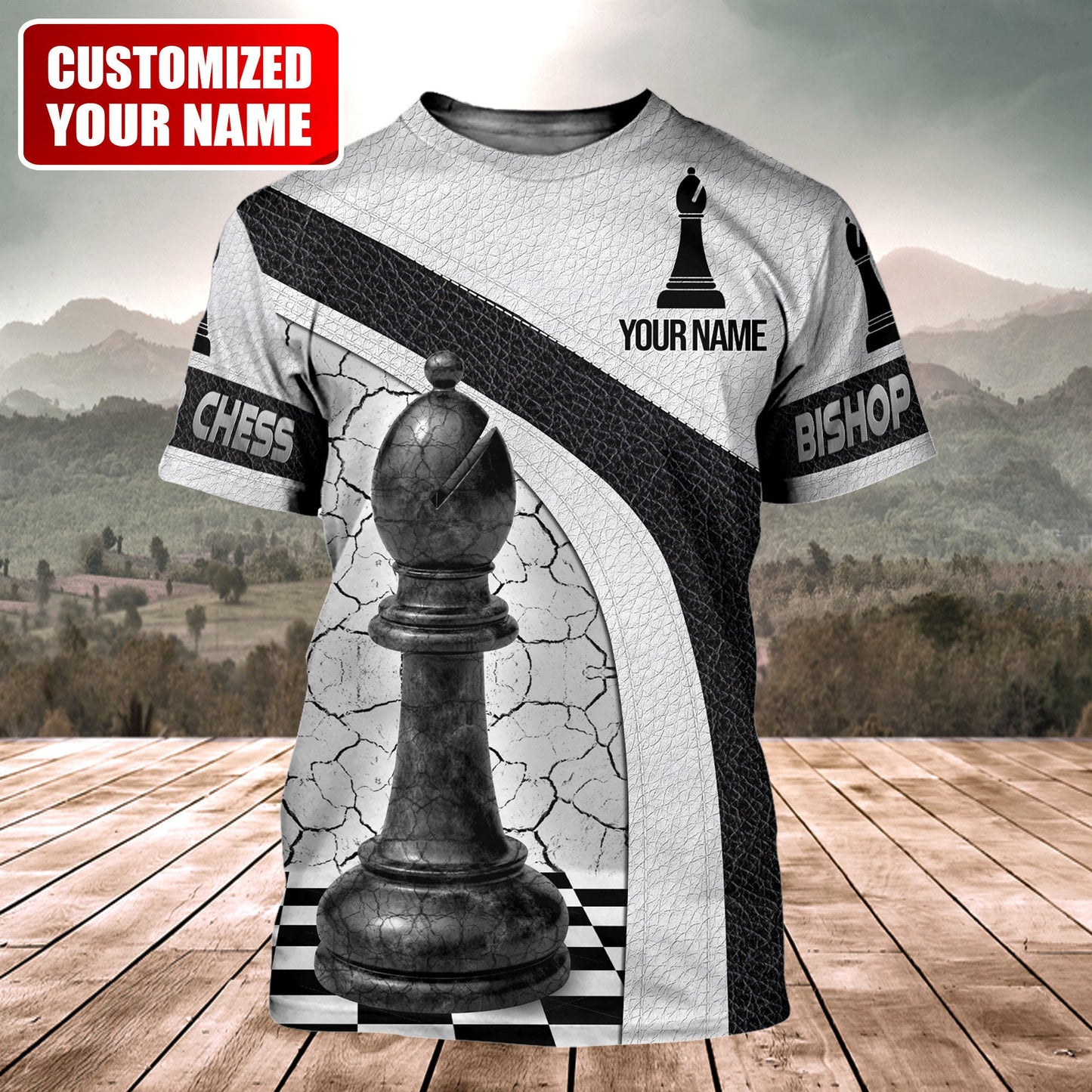 Bishop Chess All Over Printed Unisex Shirt