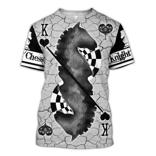 Knight Chess Poker All Over Printed Unisex Shirt