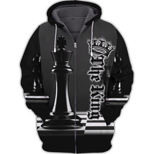 Black King Chess All Over Printed Unisex Shirt