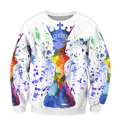 King Chess Painting All Over Printed Unisex Shirt