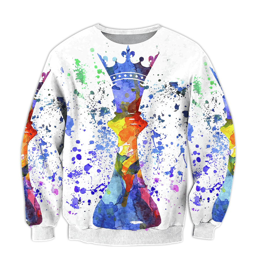 King Chess Painting All Over Printed Unisex Shirt