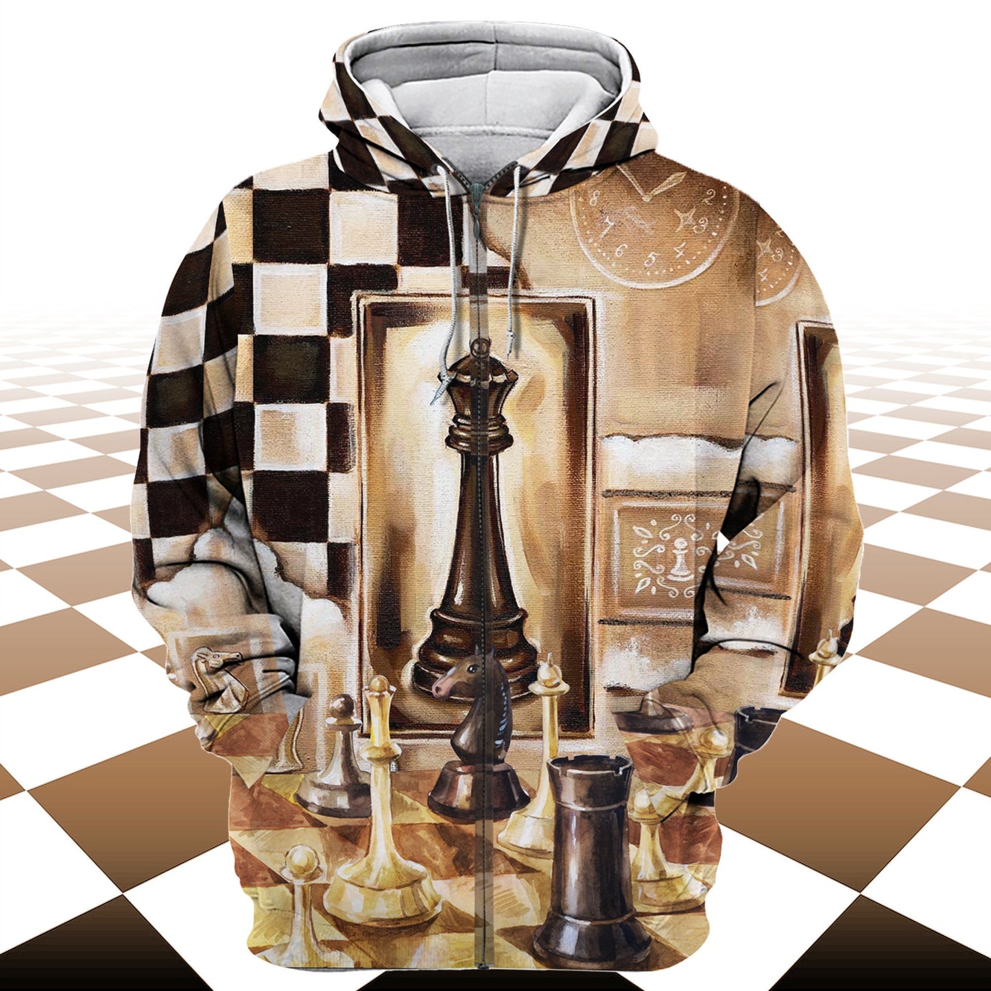 Chess Watercolor All Over Printed Unisex Shirt