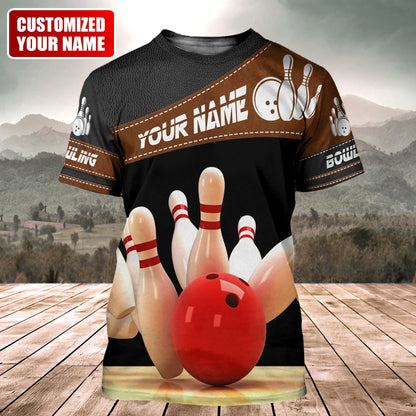 Personalized Name Bowling 3 All Over Printed Unisex Shirt
