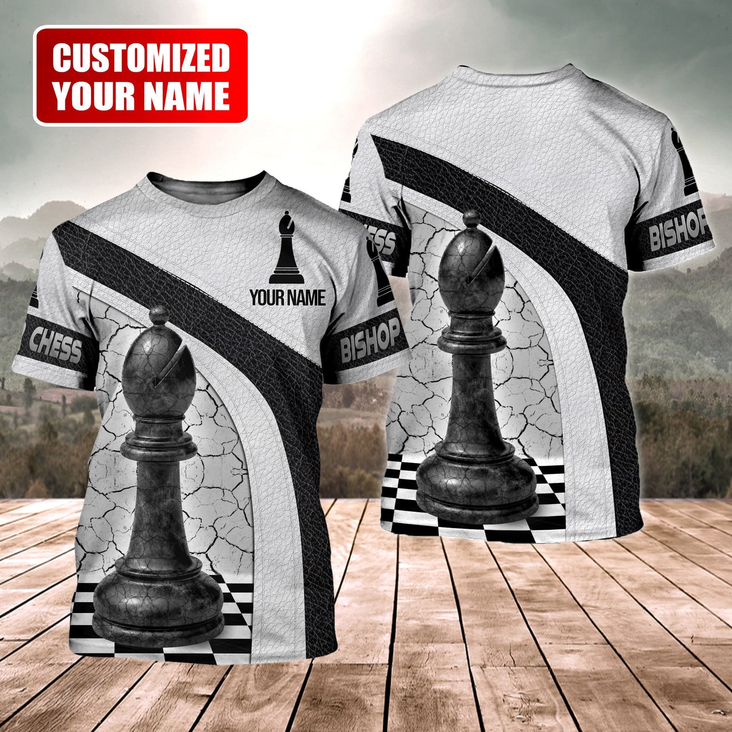 Bishop Chess All Over Printed Unisex Shirt