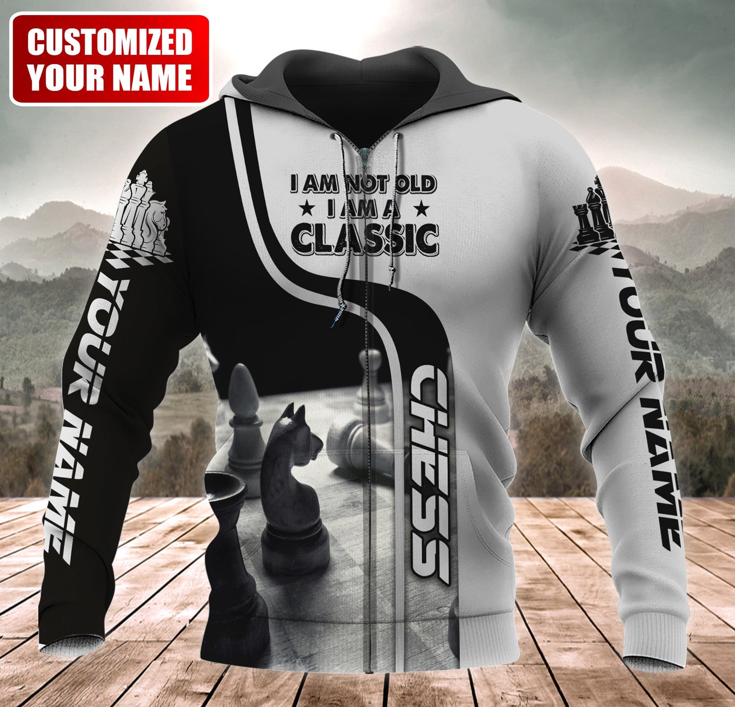 Personalized Name Chess I'm A Classic All Over Printed Unisex Shirt
