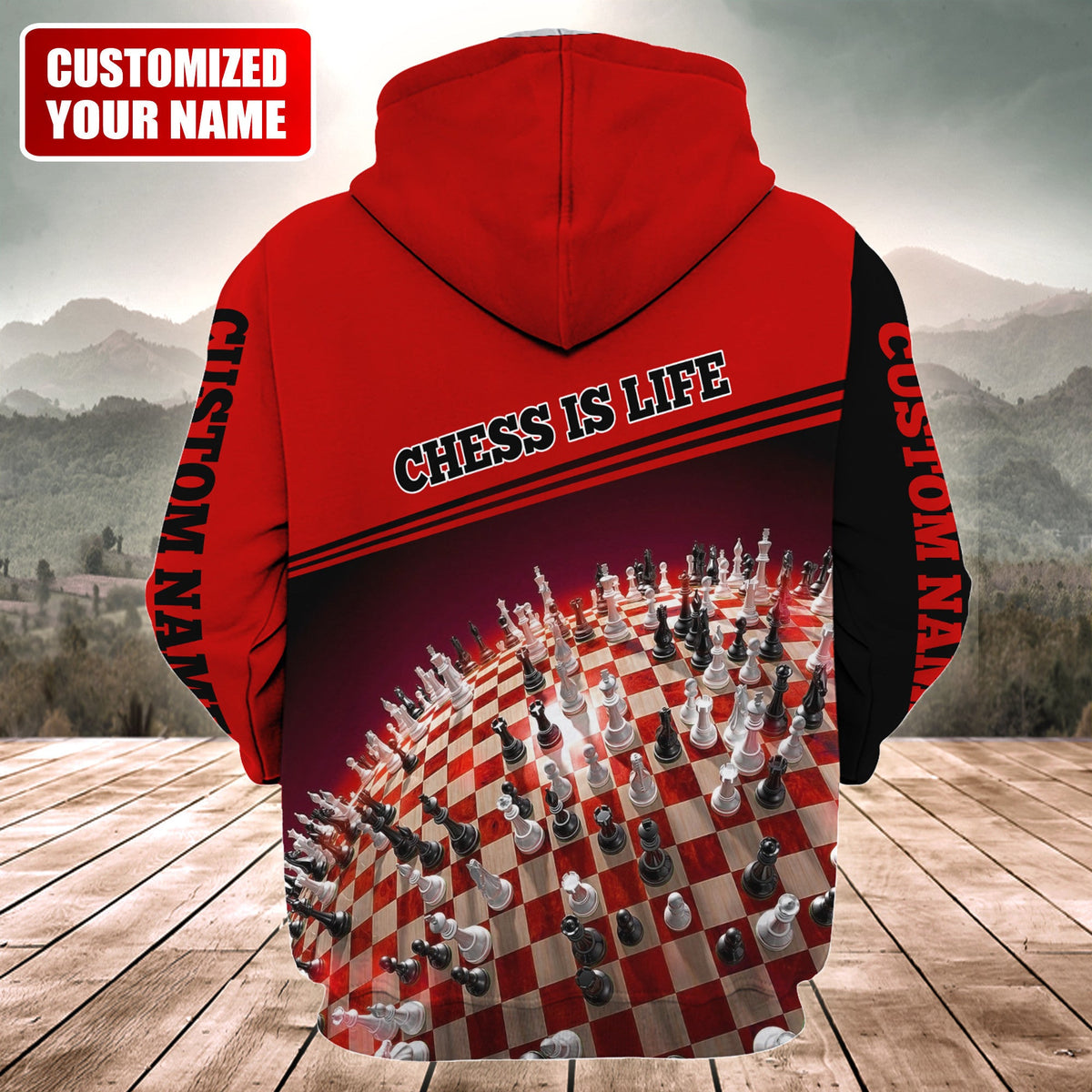 Personalized Name Chess Is Life All Over Printed Unisex Shirt