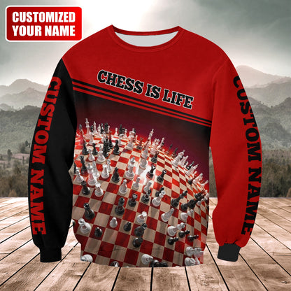 Personalized Name Chess Is Life All Over Printed Unisex Shirt