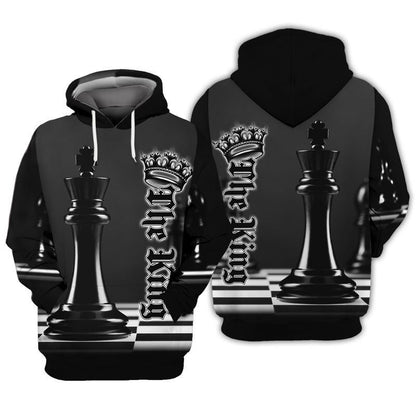 Black King Chess All Over Printed Unisex Shirt