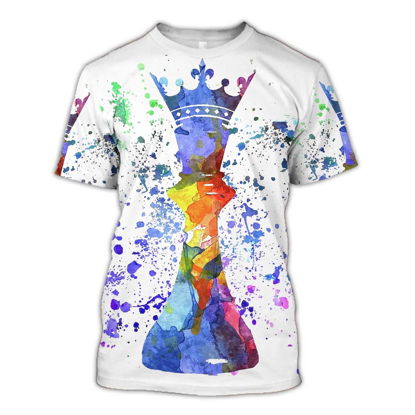 King Chess Painting All Over Printed Unisex Shirt