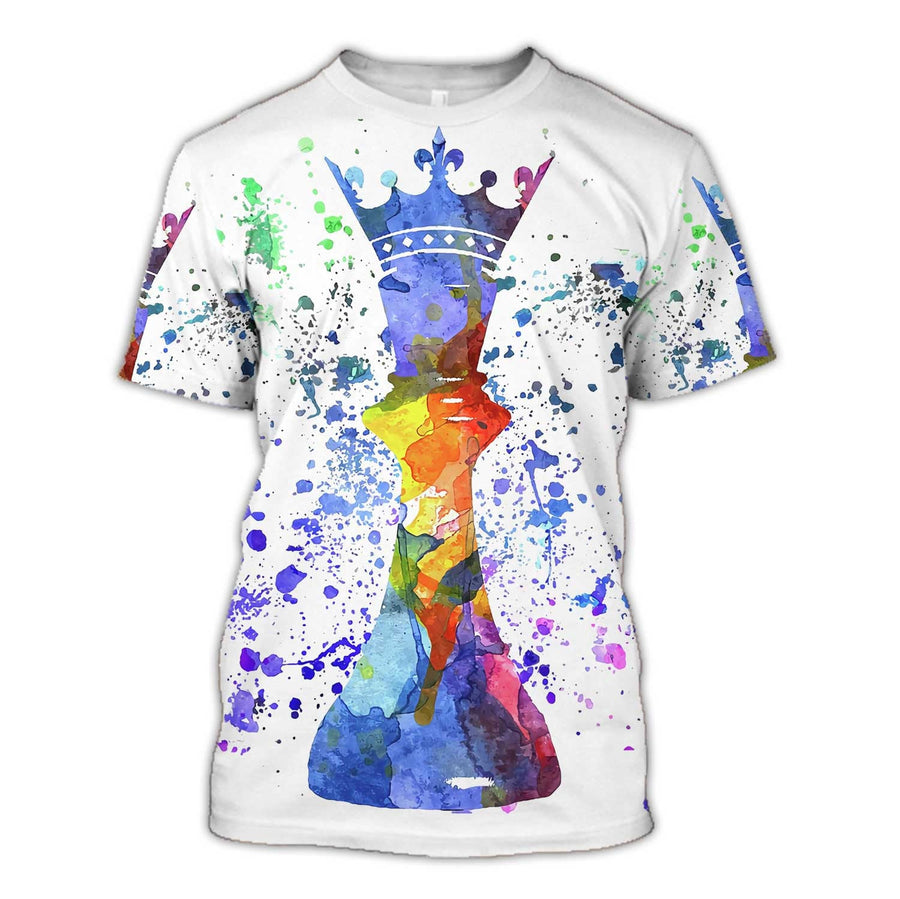 King Chess Painting All Over Printed Unisex Shirt