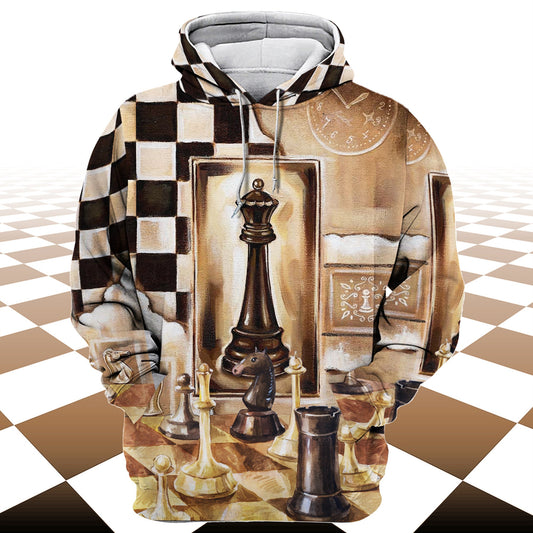 Chess Watercolor All Over Printed Unisex Shirt