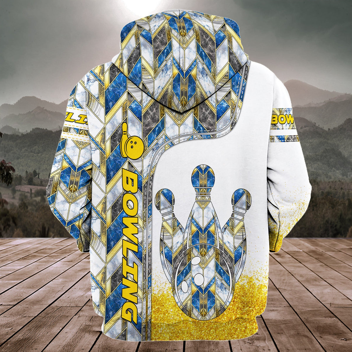 Bowling Diamond All Over Printed Unisex Shirt Q210207