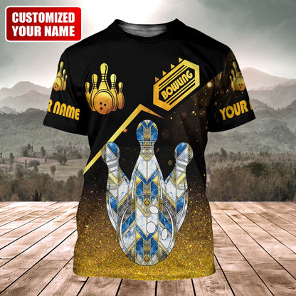 Personalized Name Bowling 2 Over Printed Unisex Shirt