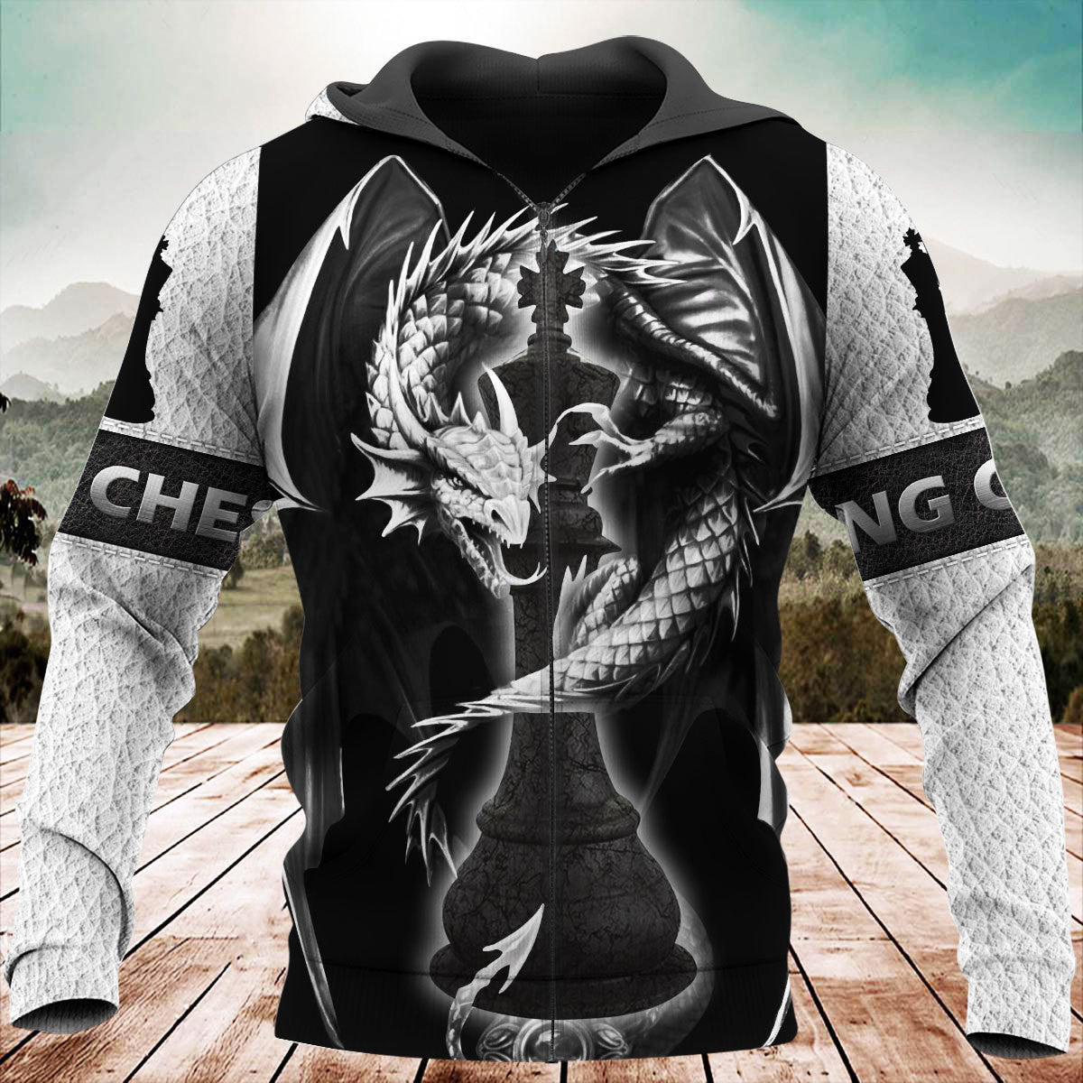 King Chess Dragon All Over Printed Unisex Shirt