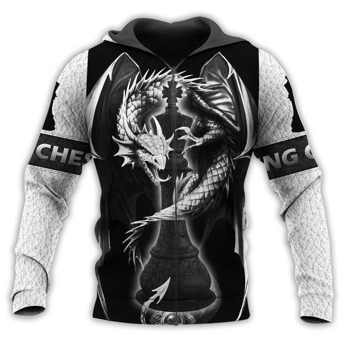 King Chess Dragon All Over Printed Unisex Shirt