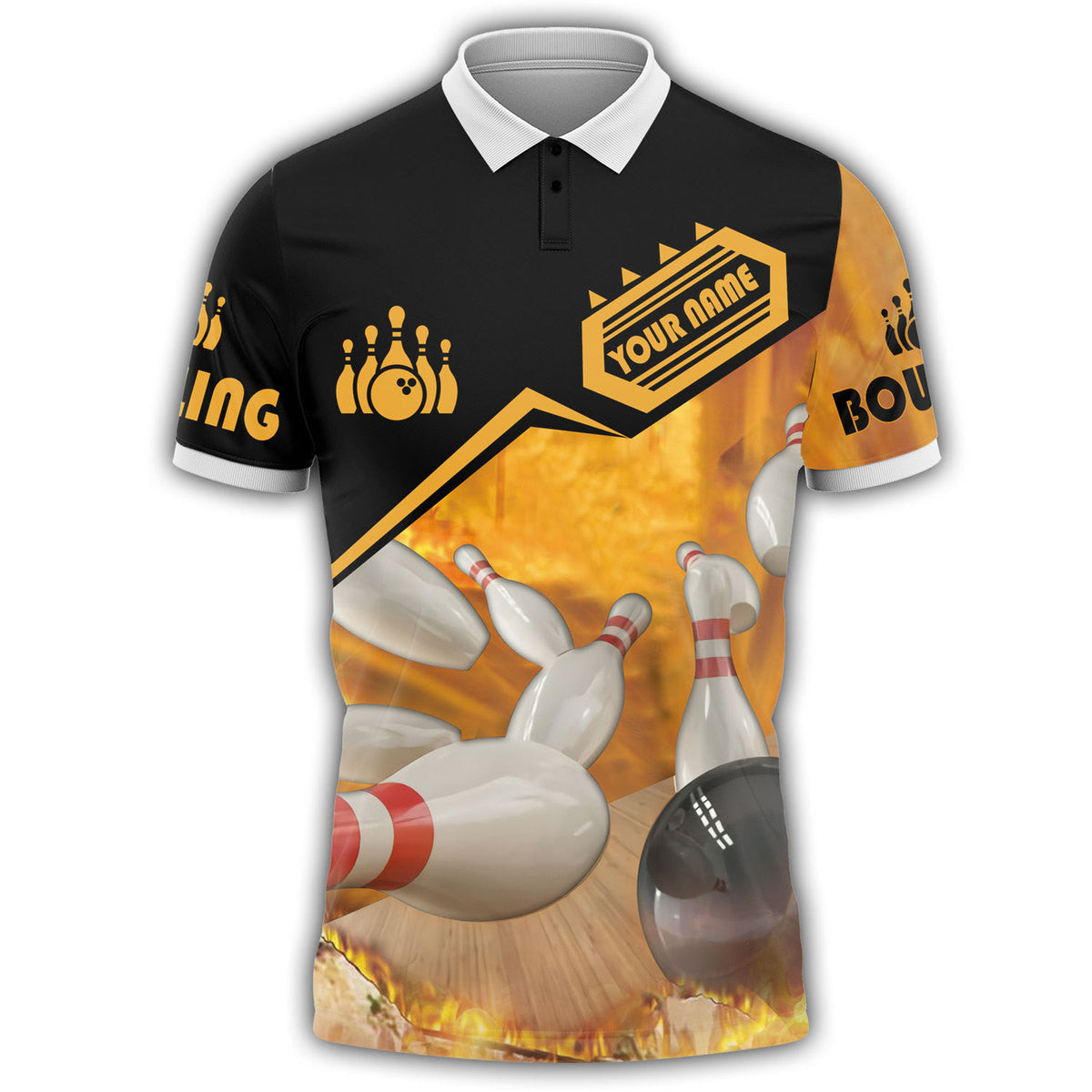 Personalized Name Bowling Q7 All Over Printed Unisex Shirt