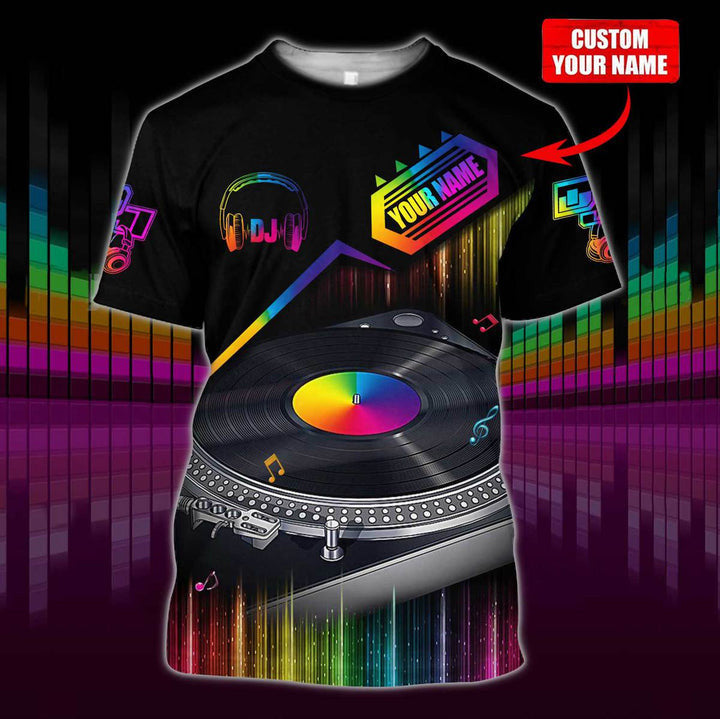 Personalized Name DJ Disc jockey NP3 All Over Printed Unisex Shirt