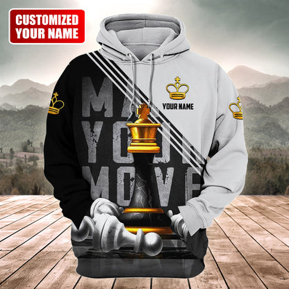 Personalized Name King Chess Q3 All Over Printed Unisex Shirt