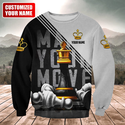 Personalized Name King Chess Q3 All Over Printed Unisex Shirt