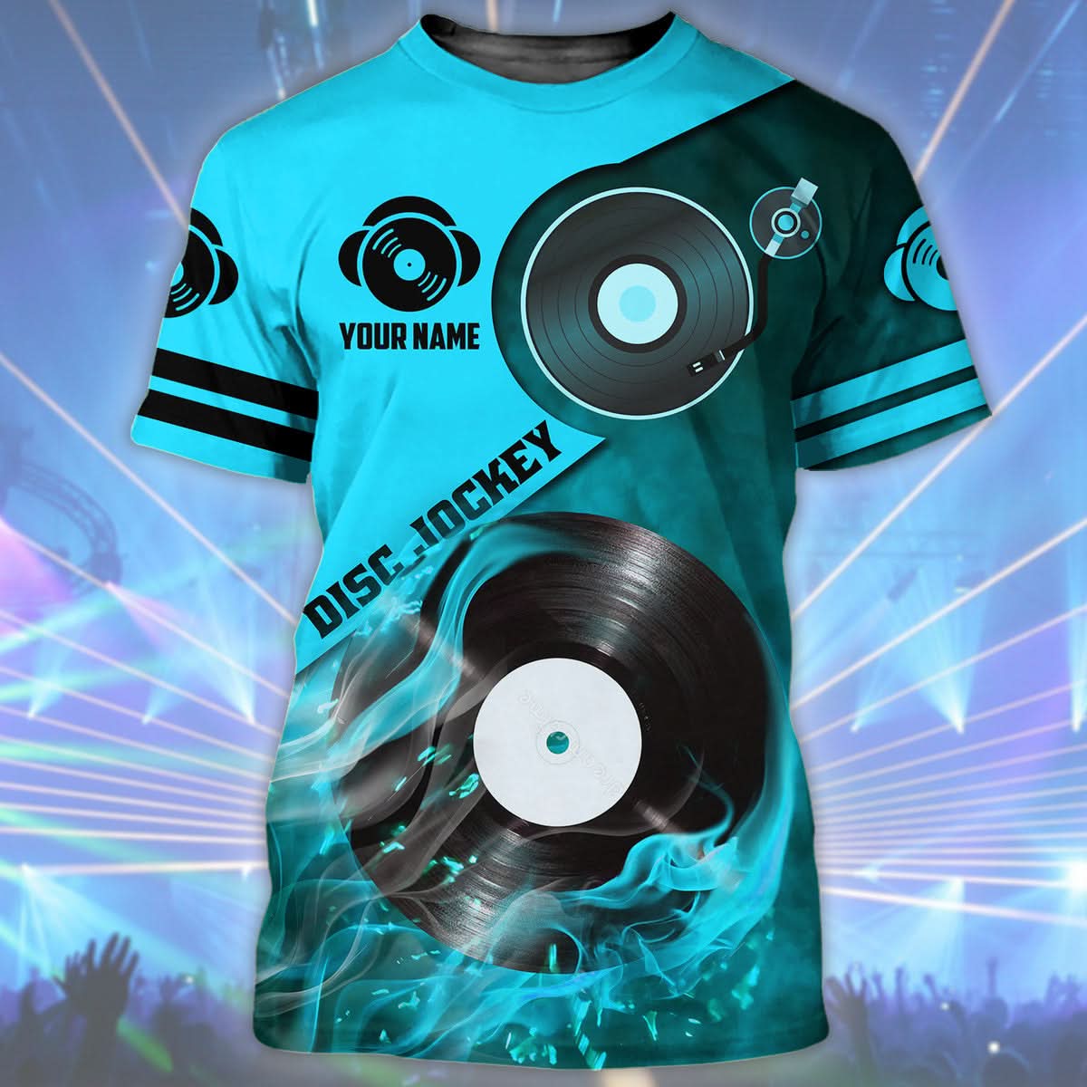 Personalized Name DJ Disc Jockey 60 All Over Printed Unisex Shirt