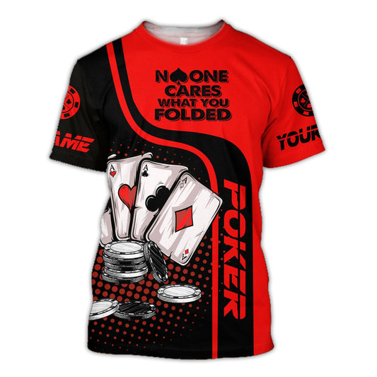 Personalized Name Poker Folded All Over Printed Unisex Shirt