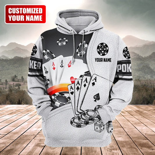 Personalized Name Poker 3 All Over Printed Unisex Shirt