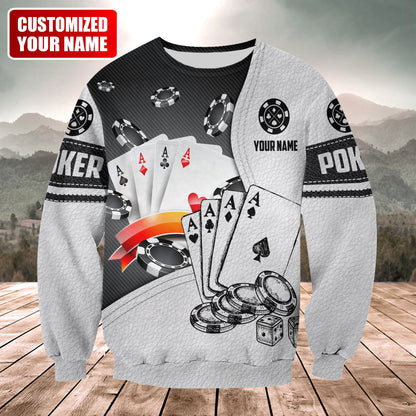 Personalized Name Poker 3 All Over Printed Unisex Shirt