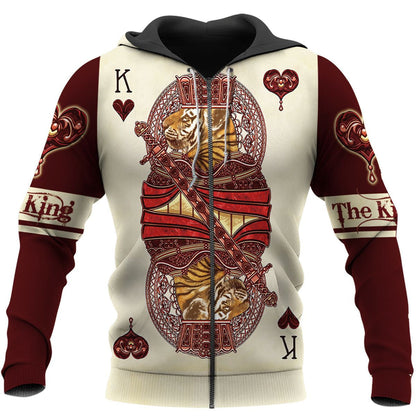 Tiger Heart King Poker All Over Printed Unisex Shirt Q021001