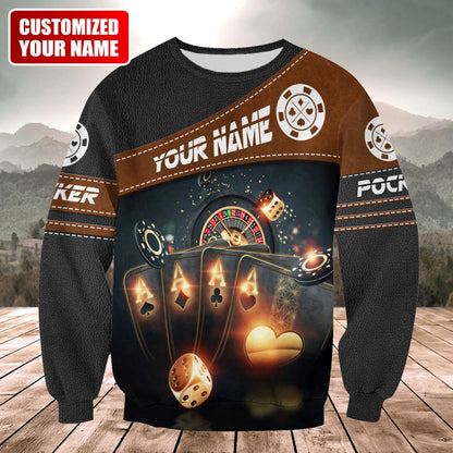 Personalized Name Poker Q2 All Over Printed Unisex Shirt