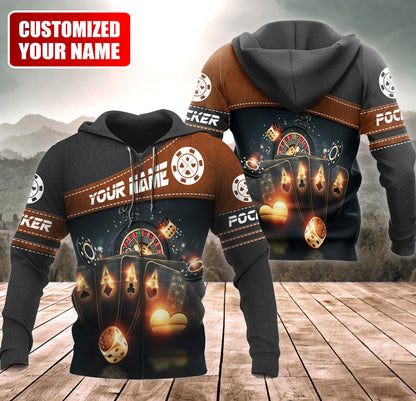 Personalized Name Poker Q2 All Over Printed Unisex Shirt