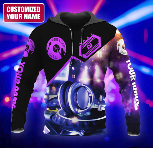 Personalized Name DJ Disc Jockey All Over Printed Unisex Shirt