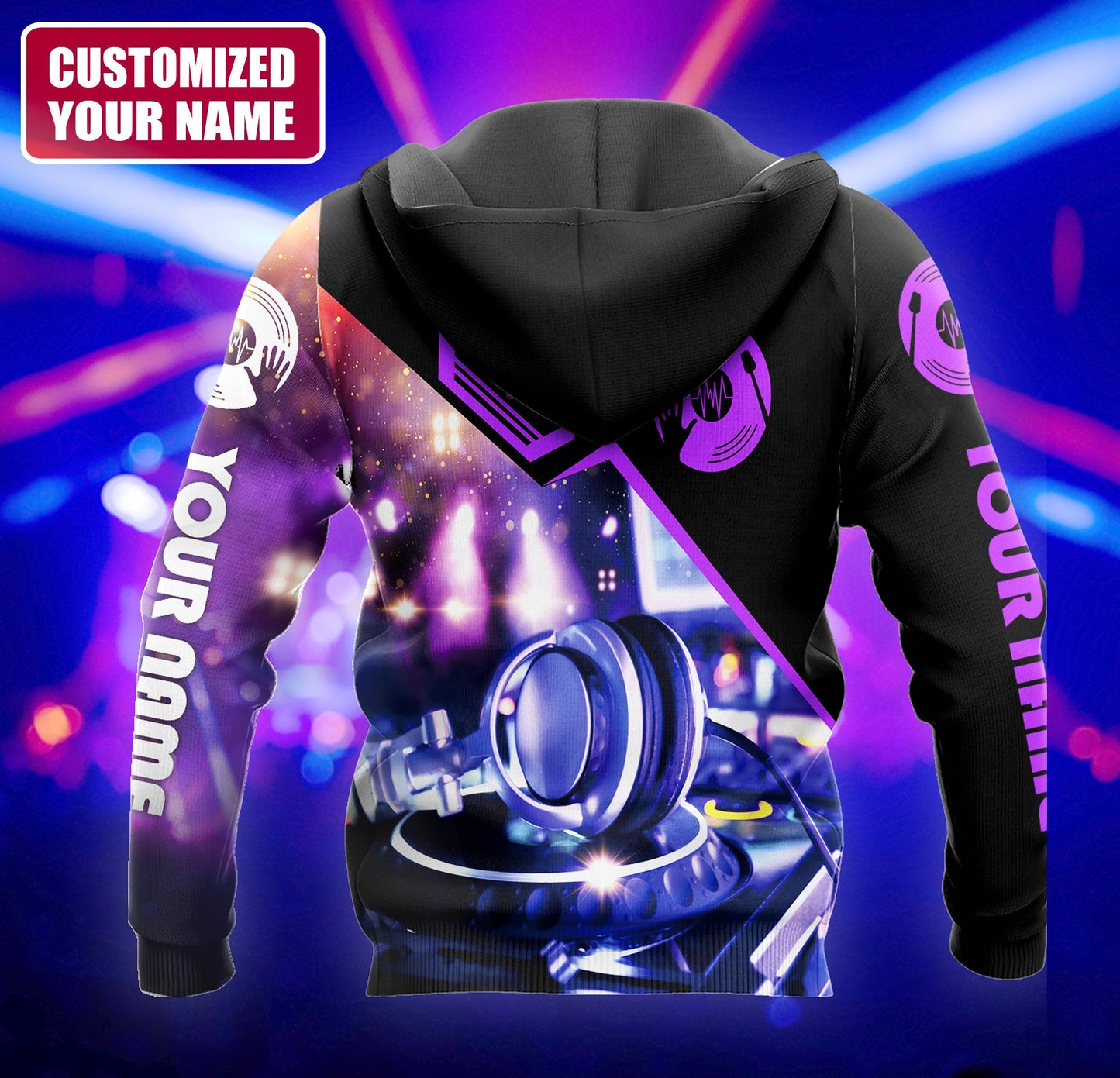 Personalized Name DJ Disc Jockey All Over Printed Unisex Shirt