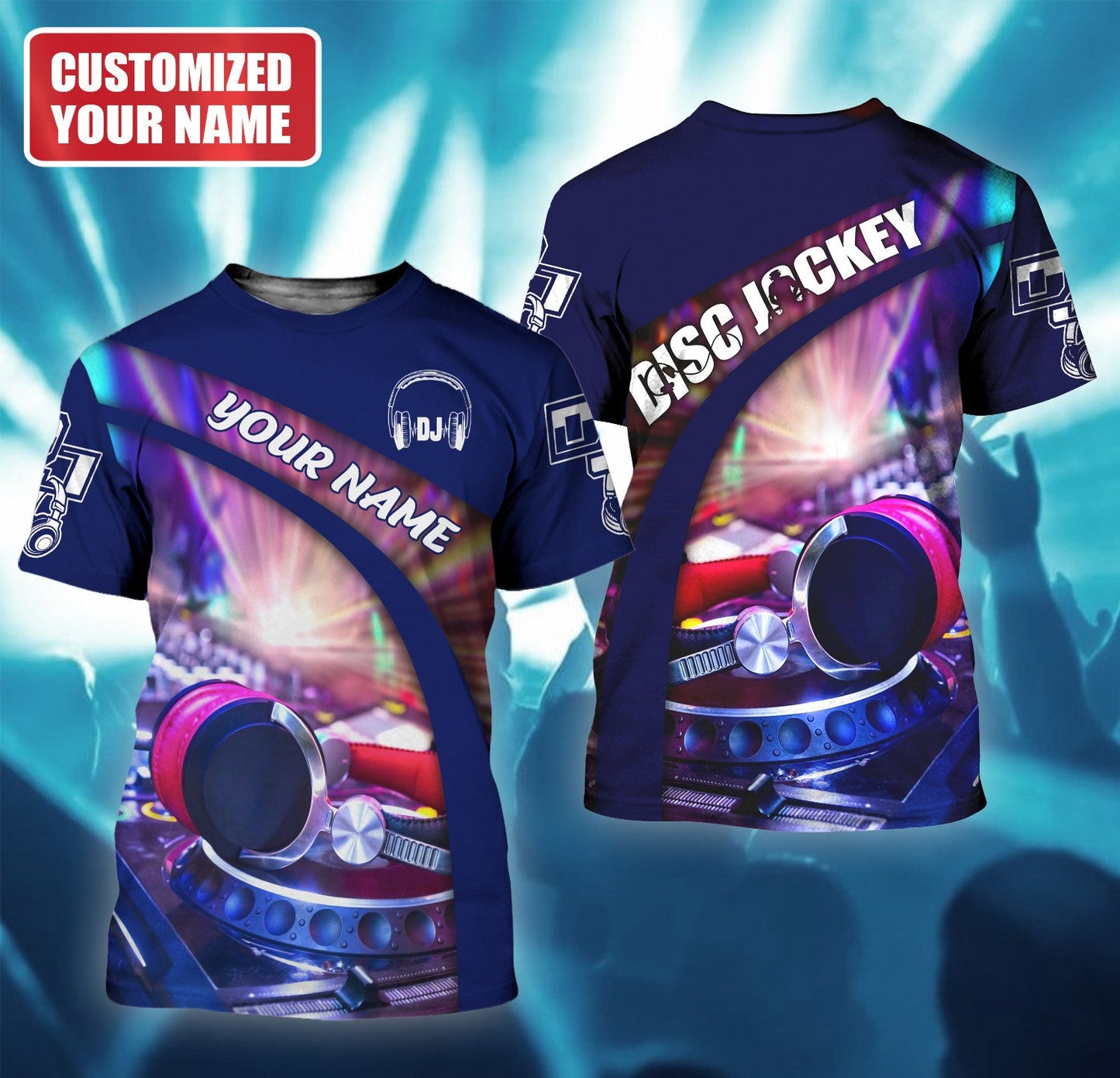 Personalized Name DJ Disc Jockey Q9 All Over Printed Unisex Shirt