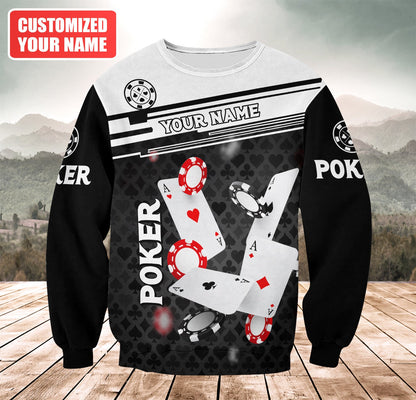 Personalized Name Poker Q9 All Over Printed Unisex Shirt