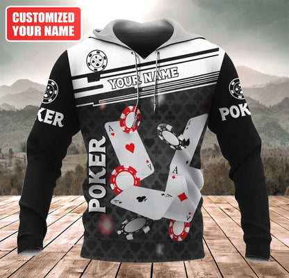 Personalized Name Poker Q9 All Over Printed Unisex Shirt