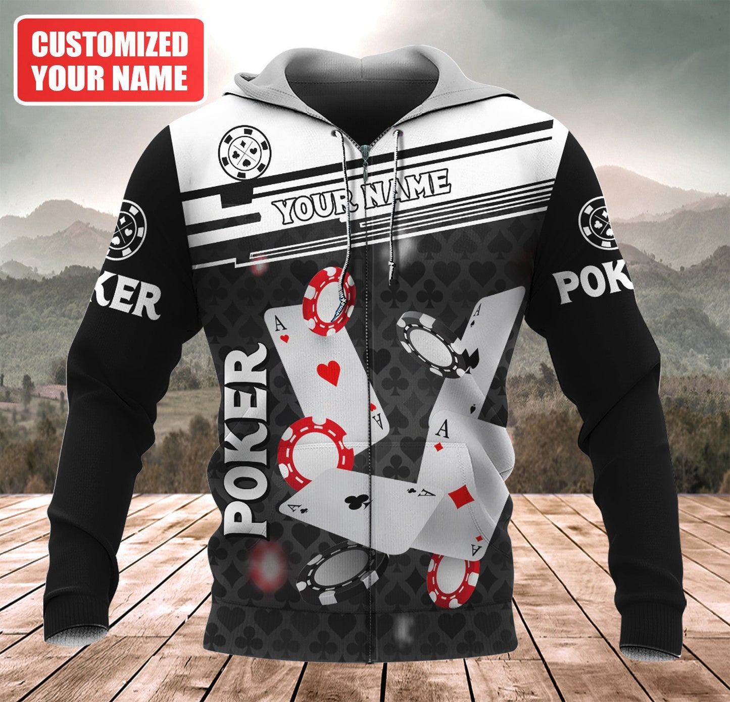 Personalized Name Poker Q9 All Over Printed Unisex Shirt