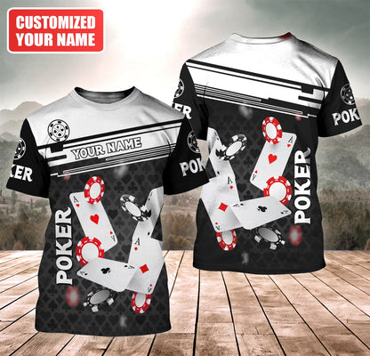 Personalized Name Poker Q9 All Over Printed Unisex Shirt