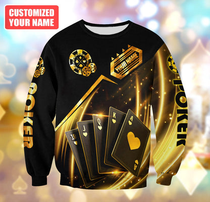 Personalized Name Poker Q12 All Over Printed Unisex Shirt